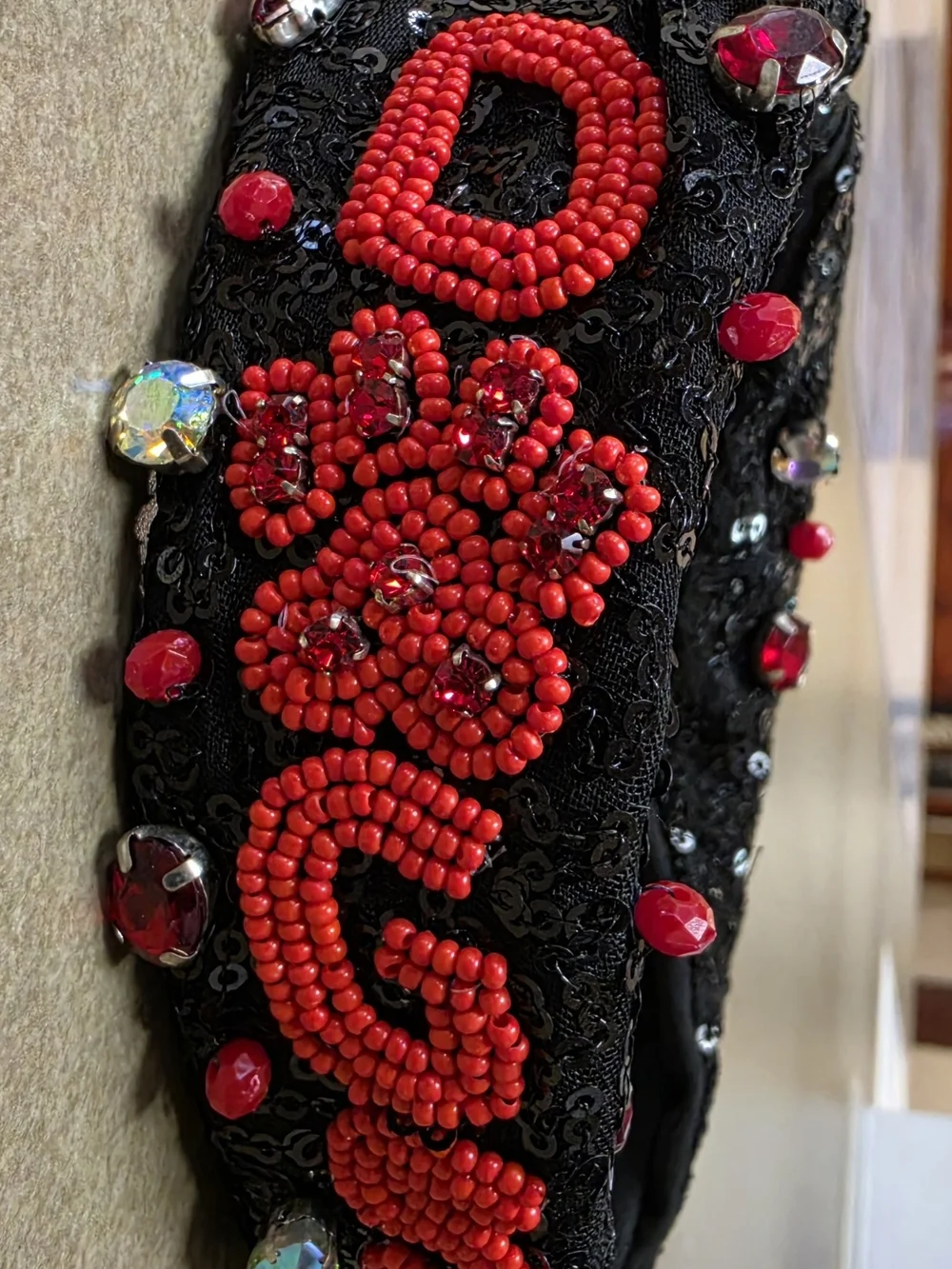 Viola Borghi black sequin